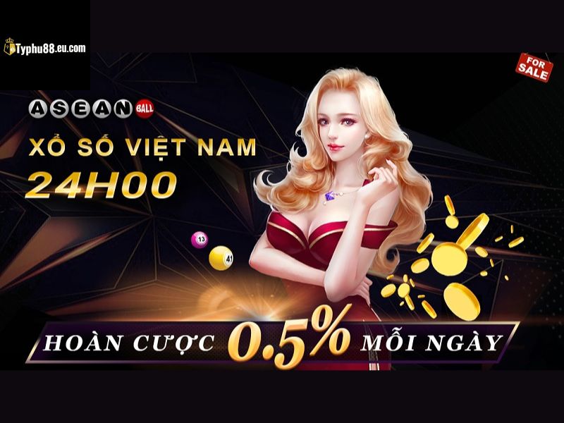 Typhu88 mang đến cơ hội hoàn cược mỗi ngày lên đến 0.5% cho người chơi khi tham gia vào các trò chơi xổ số Việt Nam 24h